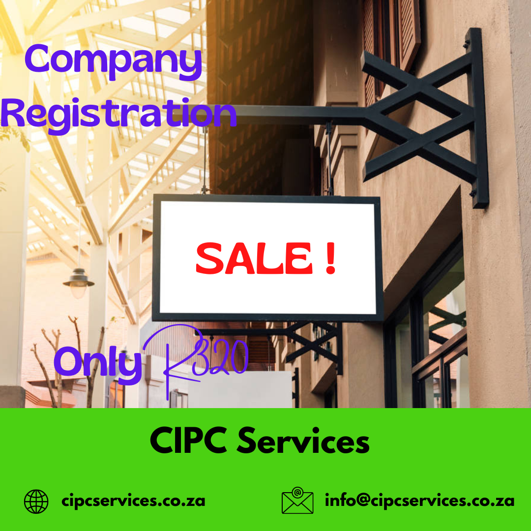 Get your private company registered at CIPC for only R320