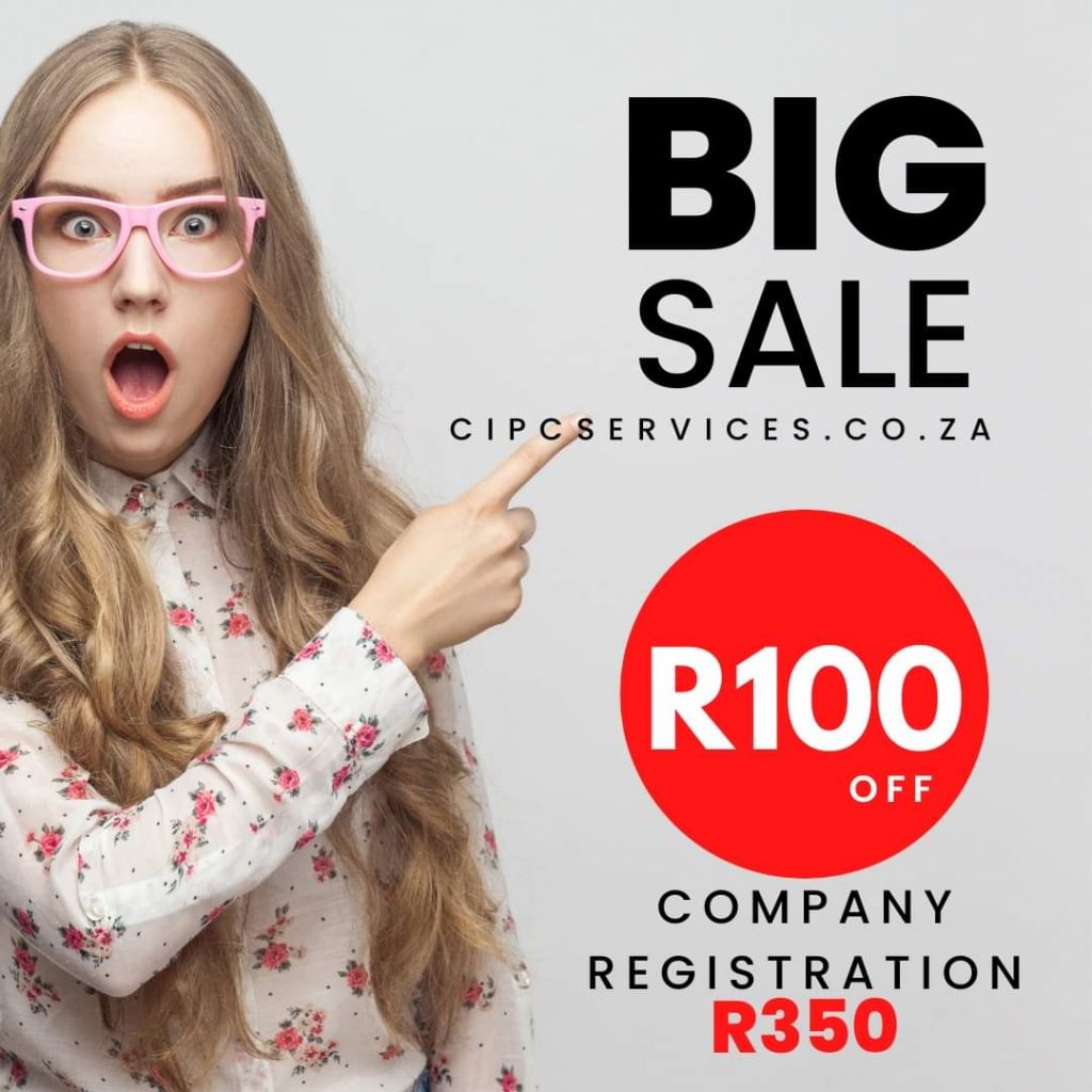 R350 for a private company registration